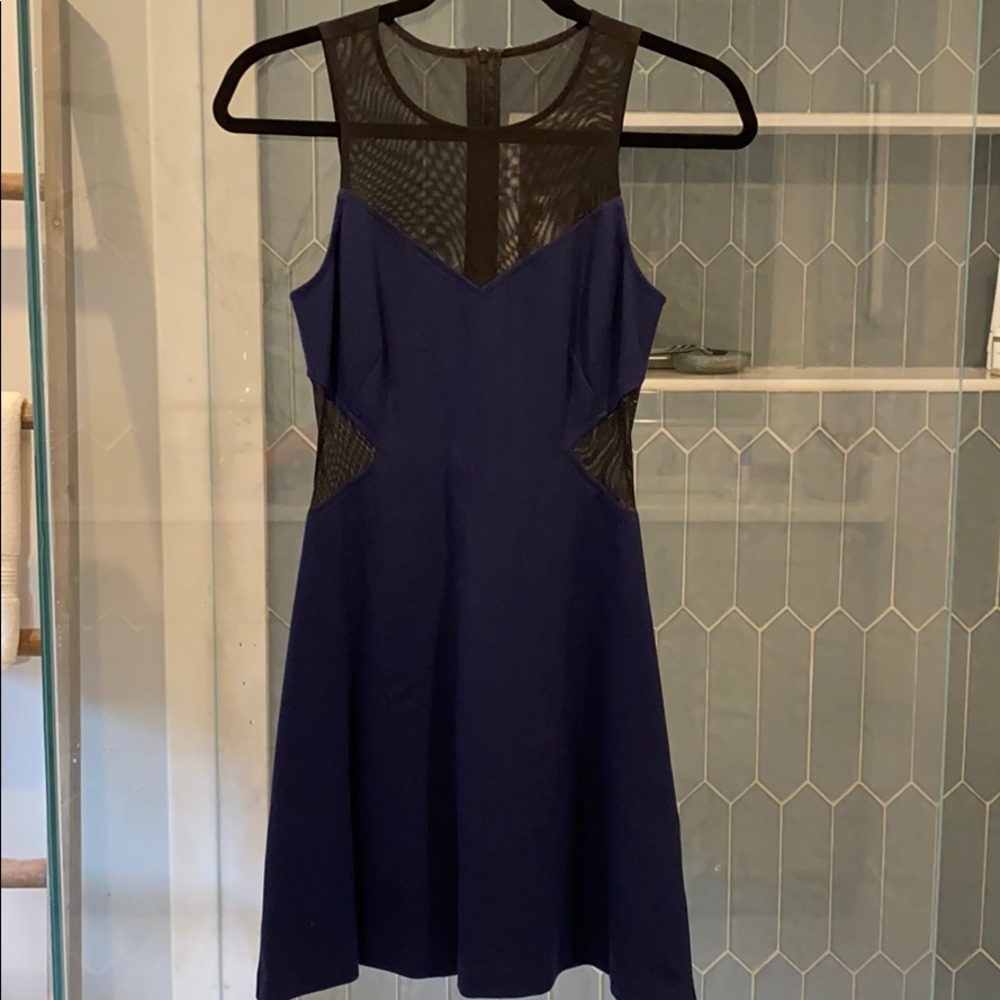 Intermix cocktail dress navy and black